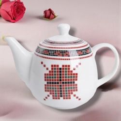 ПОРЦЕЛАНОВ ЧАЙНИК - БЪЛГАРСКА ШЕВИЦА