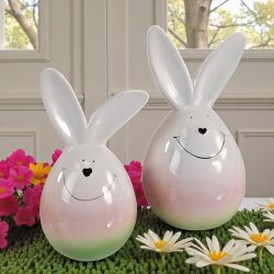 КОМПЛЕКТ ОТ 2 броя ФИГУРКИ ЗАЙЧЕТА - РОЗОВ ВЕЛИКДЕН