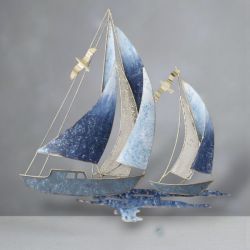 МЕТАЛНА ДЕКОРАЦИЯ ЗА СТЕНА 50см*50см - МОРСКА БЕЗБРЕЖНОСТ