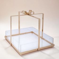 ПОДНОС ПОДАРЪК С ПАНДЕЛКА - МЕДНИ РАМКИ