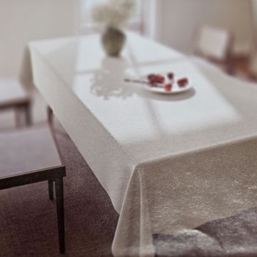 ЕДНОЦВЕТНА ПОКРИВКА ЗА МАСА / БЕЖОВА / 110см*140см - ЕЖЕДНЕВИЕ СЪС СТИЛ