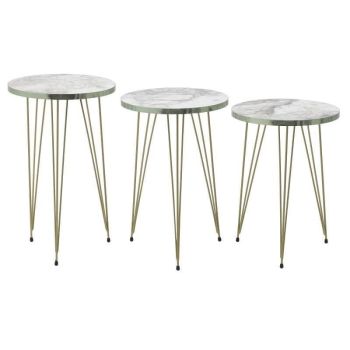 Помощни масички - бял мрамор