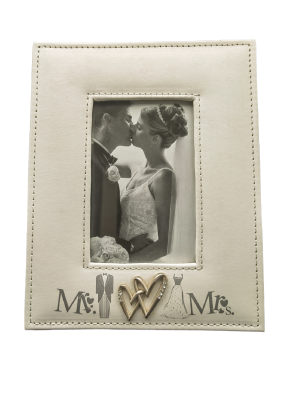 Сватбена рамка за снимки Mr&Mrs 28 см
