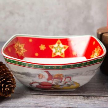 ПОРЦЕЛАНОВА КУПА С КОЛЕДЕН ДЕКОР - ВЪЛШЕБСТВАТА ПРОДЪЛЖАВАТ