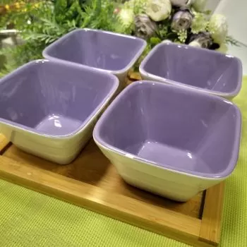 ОРДЬОВЪР ОТ 4 КУПИЧКИ НА БАМБУКОВ ПОДНОС - ЦВЕТНИ ВЪЛШЕБСТВА