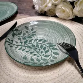 СЕРВИЗ ХРАНА 18 ЧАСТИ - МОСТОВЕТЕ НА МЕДИСЪН / ЗЕЛЕНО /