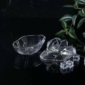 СТЪКЛЕНА ЗАХАРНИЦА ЛЕБЕД - СЛАДОСТ ОТ КРАСОТА