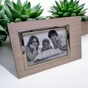 РАМКА ЗА СНИМКА 10см*15см - ДЪРВЕСНИ НИШКИ