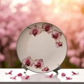 КОМПЛЕКТ ОТ 6 БРОЯ ЧИНИИ ЗА ТОРТА - МЕЧТАНА ОРХИДЕЯ