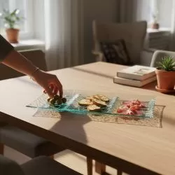 СТЪКЛЕН ПРАВОЪГЪЛЕН ОРДЬОВЪР - РЕЛЕФ И ПРОЗРАЧНОСТ