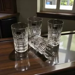 КРИСТАЛНИ ЧАШИ ЗА ВОДА 4 броя - КРИСТАЛНА РОЗЕТКА