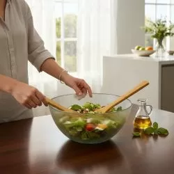 КУПА ЗА САЛАТА С БЪРКАЛКИ - РЕЛЕФ И ПРОЗРАЧНОСТ