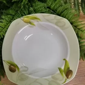 ПОРЦЕЛАНОВ СЕРВИЗ ЗА ХРАНЕНЕ 19 ЧАСТИ - ОЛИВА