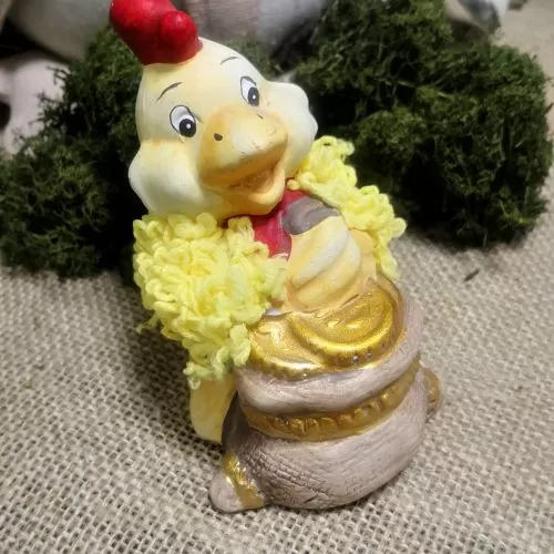 КЕРАМИЧНА ФИГУРКА ПЕТЛЕ - ЗАБАВЕН СПЕСТОВНИК