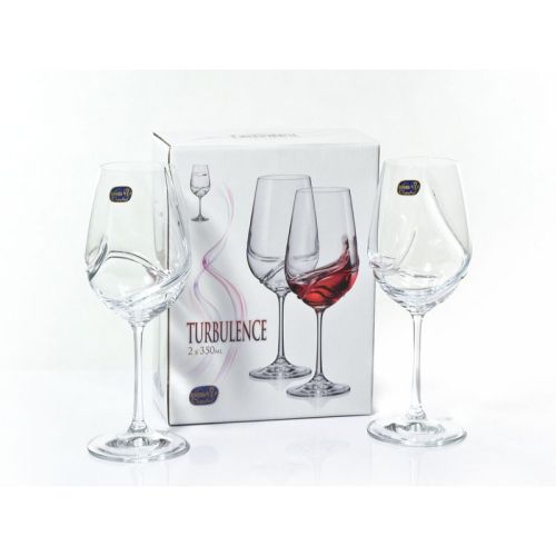 Комплект 2 чаши за червено вино 350 мл Chrystalex Turbolence