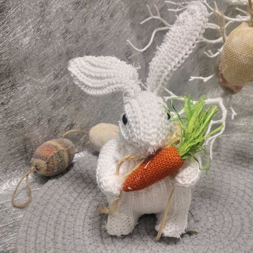 ФИГУРА ЗАЙЧЕ - БЯЛА  ПЛЕТЕНИЦА