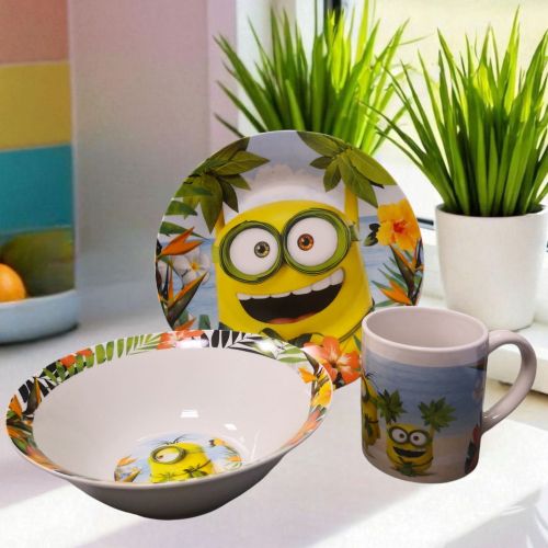MINIONS комплект за хранене 3 части