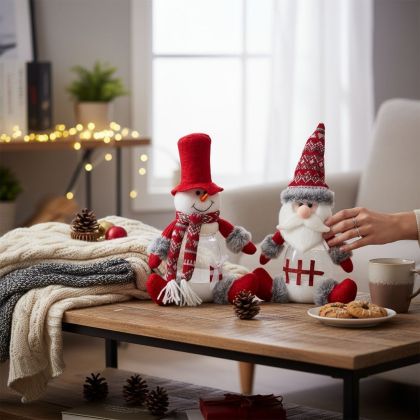 КОМПЛЕКТ ОТ 2 БРОЯ КОЛЕДНИ БУРКАНИ ЗА ЛАКОМСТВА - ИЗНЕНАДА В БУРКАН