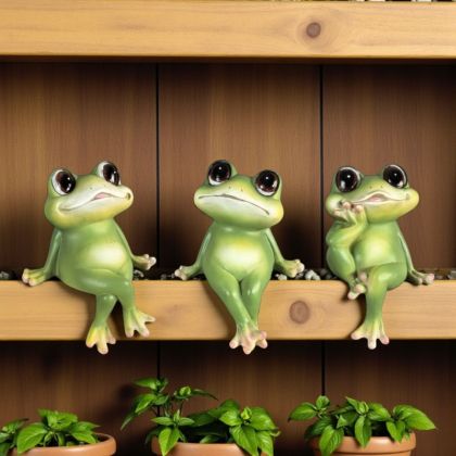 КОМПЛЕКТ ОТ 3 броя ФИГУРИ ЖАБИ - ПАРИ И БЛАГОДАТ