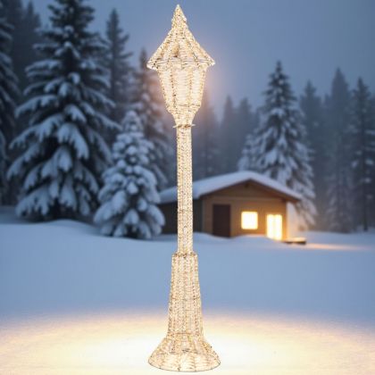 СВЕТЕЩ ЗЛАТЕН ФЕНЕР ЗА ЕКСТЕРИОР 230см - СВЕТЛИНКИ ПОД ОТКРИТО НЕБЕ