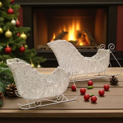 КОМПЛЕКТ 2 БРОЯ ДЕКОРАТИВНИ КОЛЕДНИ ШЕЙНИ  - ИЗНЕНАДА ПОД ЕЛХАТА