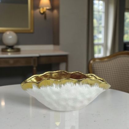 РАКОВИНА КУПА - КЛАСИКА В БЯЛО И ЗЛАТНО