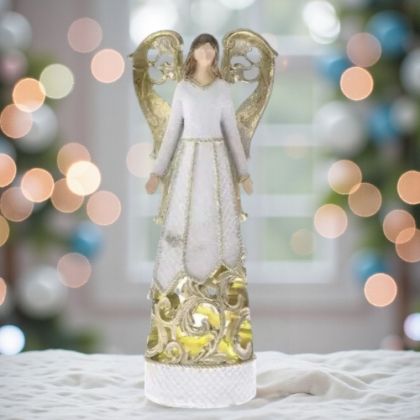 СВЕТЕЩ АНГЕЛ С ЛЕД-СВЕТЛИНИ