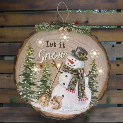 КОЛЕДНО ПАНО С ЛЕД-СВЕТЛИНКИ -КРАСОТАТА НА ДЪРВОТО