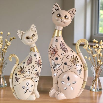КОМПЛЕКТ 2 броя ФИГУРИ КОТКИ - ПЯСЪЧНИ ЦВЕТЯ