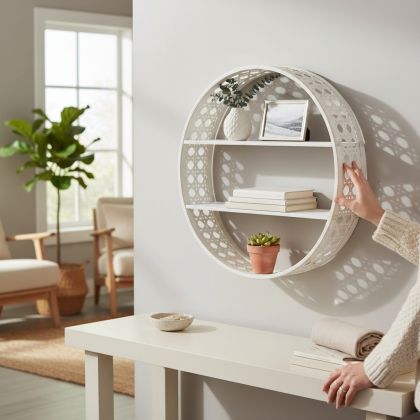 Стенна етажерка от бамбук