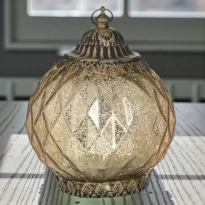 Свещник лед фенер - кръгъл