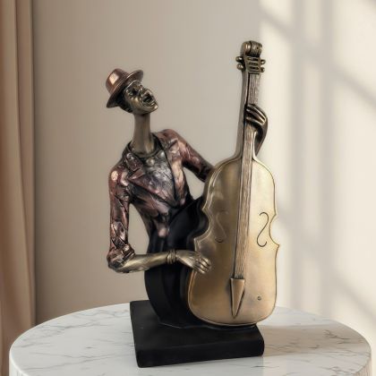 ФИГУРА МУЗИКАНТ КОНТРАБАСИСТ - СТРУНИ И РИТЪМ