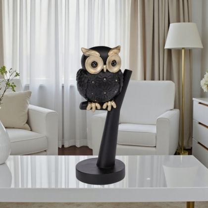 ДЕКОРАТИВНА ФИГУРА БУХАЛ - ЗЛАТНА НОЩ