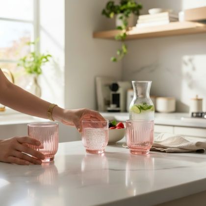 КОМПЛЕКТ ЧАШИ ЗА АЛКОХОЛ 6 броя - ПЪСТРА ДЪГА