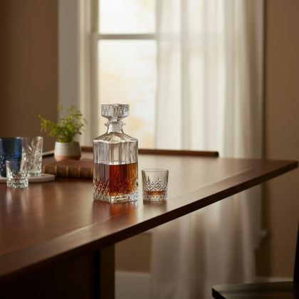 СТЪКЛЕНА БУТИЛКА ЗА АЛКОХОЛ - РЕШЕТКА ОТ СТРАСТ