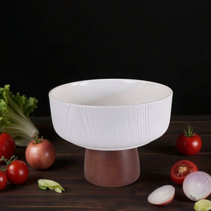 КУПА НА ДЪРВЕНА ПОСТАВКА - БЕЛИ ДЪРВЕСНИ НИШКИ