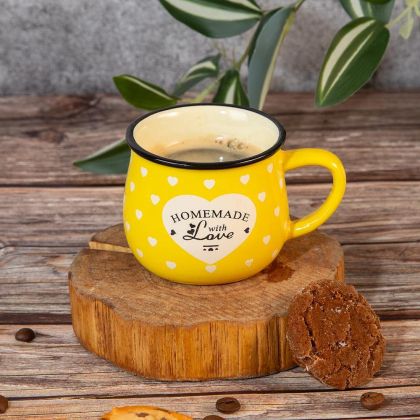 КОМПЛЕКТ ОТ 6 броя ПОРЦЕЛАНОВО КАНЧЕ  140мл - ОТНОВО НА СЕЛО