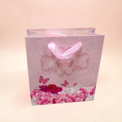 ПОДАРЪЧНА ТОРБИЧКА 31см*26см / 4 варианта / - КОРОНА И ЦВЕТЯ