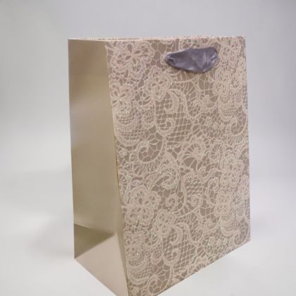 ПОДАРЪЧНА ТОРБИЧКА 23см*18см / 4 валианта / - БРОКАТЕНА ДАНТЕЛА