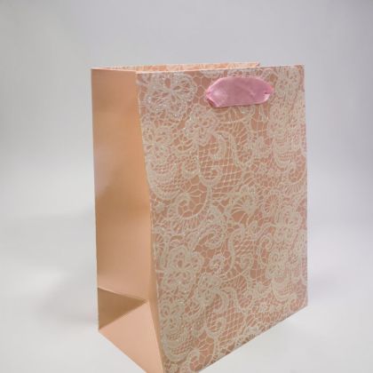 ПОДАРЪЧНА ТОРБИЧКА 32см*26см / 4 валианта / - БРОКАТЕНА ДАНТЕЛА