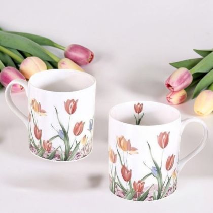 КОМПЛЕКТ ОТ 2 броя ЧАШИ - ЛАЛЕТАТА И ПРОЛЕТТА