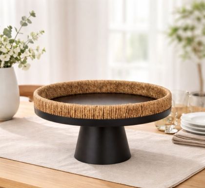 ЧЕРНО МЕТАЛНО ПЛАТО НА КРАК  - СИЛА ОТ ПРИРОДАТА