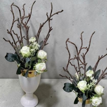 БУКЕТ НЕЖНИ РОЗИ 36см - ЛИСТЕНЦА НЕЖНОСТ