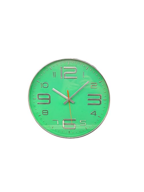 Стенен часовник в зелено