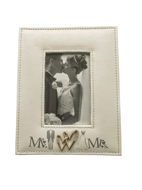 Сватбена рамка за снимки Mr&Mrs 25 см