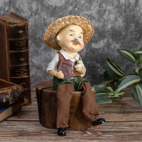 КОМПЛЕКТ ОТ ДВЕ ФИГУРИ - НА СЕЛО С БАБА И ДЯДО