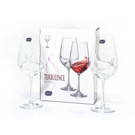 Комплект 2 чаши за червено вино 550 мл Chrystalex Turbolence