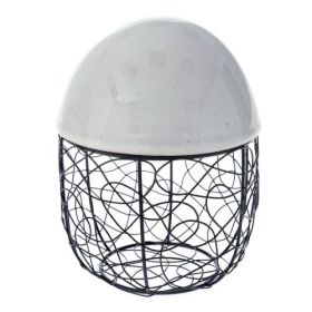 ДЕКОРАТИВНА КУПА ЯЙЦЕ С КАПАК