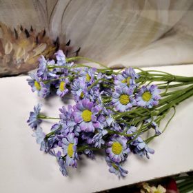 БУКЕТ ОТ НЕЖНИ СИНИ МАРГАРИТКИ