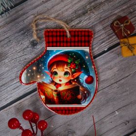 ПОДЛОЖКА ЗА ЧАША  / РЪКАВИЧКА /  - КОЛЕДА У ДОМА
